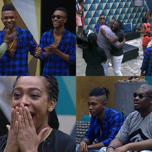 Don Jazzy and DNA twins visits the housemates