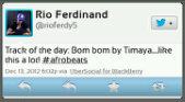 Ferdinand tweet