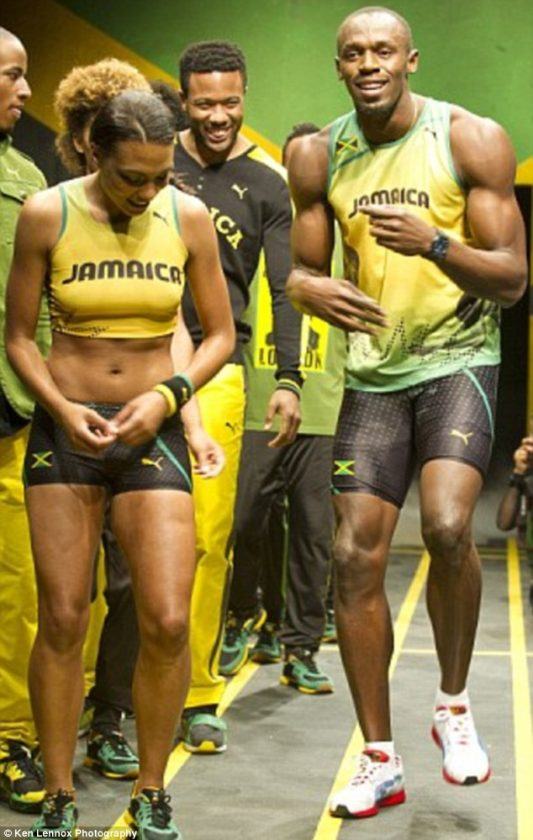 Usain Bolt and girlfriend