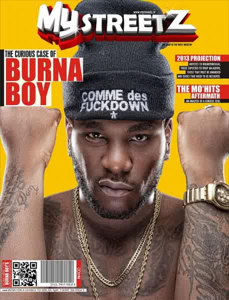Burna Boy cover MyStreetz Magazine