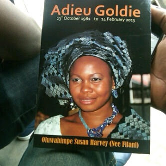 Goldie Is Laid To Rest