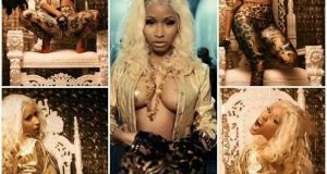 Nicki Minaj flaunts bare boobs in new video