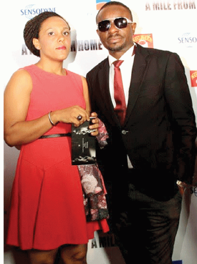 Emeka Ike and wife