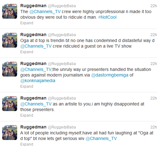 Ruggedman blasts channels TV presenters