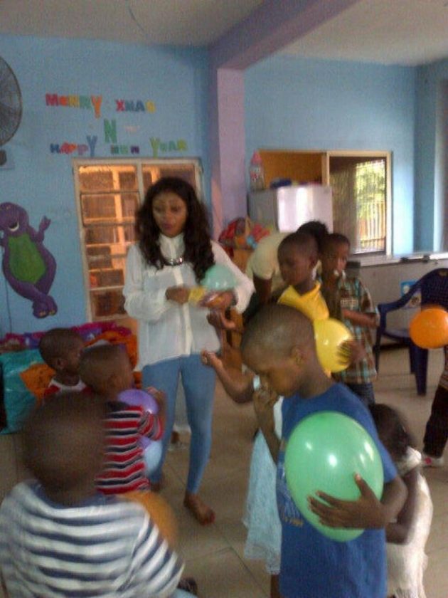 Karen Igho Celebrates Birthday At Orphanage