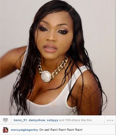 Mercy Aigbe reveals her wet & sexy side