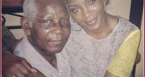 Genevieve Nnaji and dad