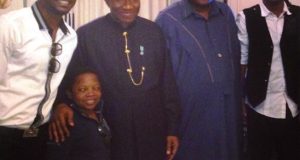 Psquare, Chinedu Ikedieze with President Jonathan