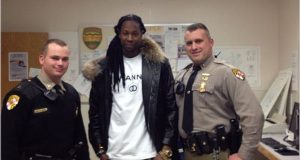 2Chainz poses with cops during arrest