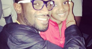 D'banj strikes a pose with Tuface's daughter