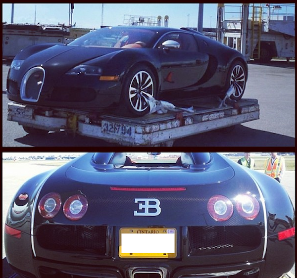 Drake Bugatti delivered