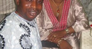 Laide Bakare with ex-husband