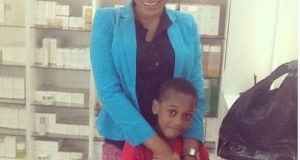 Oge Okoye and son