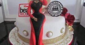 Custom birthday cake from Iyanya to Toolz