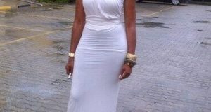 Ebube Nwagbo rocks a white outfit to Miss Global 2013