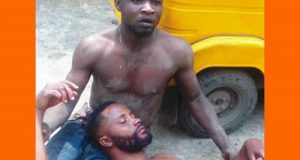 Lagos teenager stabs self