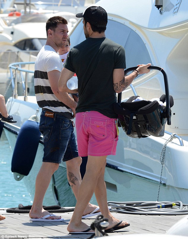 Lionel Messi and Cesc Fàbregas