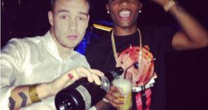 Wizkid sips world's most expensive champagne with Liam