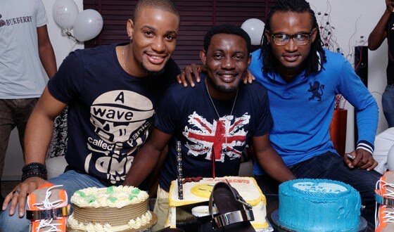 Alex Ekubo at Ay's surprise party