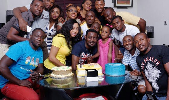 AyComedian's wife Mabel throws him a surprise birthday bash NaijaVibe 2013
