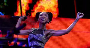 Brandy performed for empty stadium seats in SouthAfrica