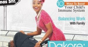 Dakore Akande covers Motherhood In-Style magazine