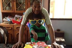 Femi Kuti and his son