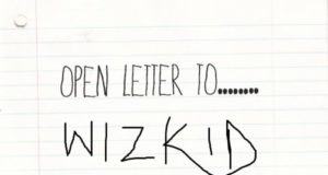 Open Letter To Wizkid