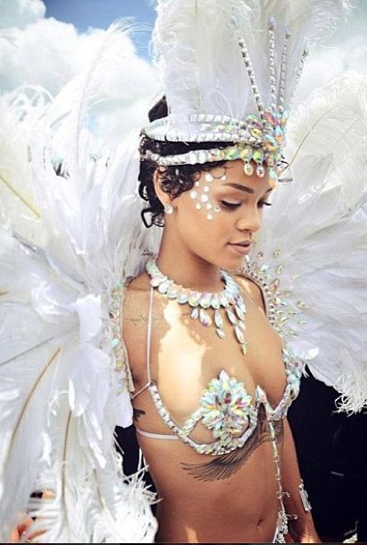Rihanna at Barbados carnival