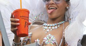 Rihanna bikini at Barbados carnival