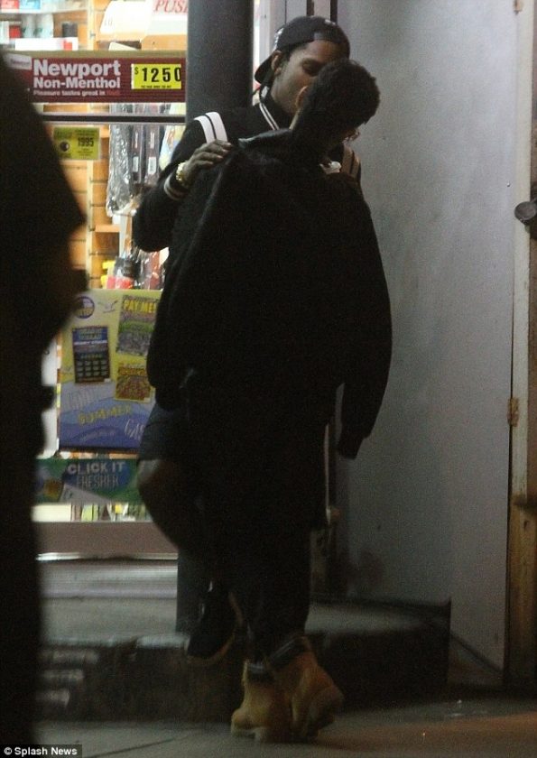 Rihanna gets cosy with rapper A$AP Rocky