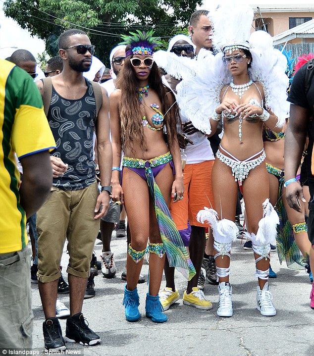 Rihanna's jaw dropping bikini at Barbados carnival