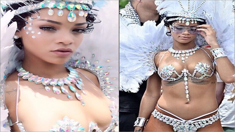 Rihanna's jaw-dropping bikini at Barbados carnival