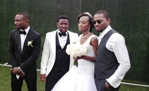 Taiwo Oyebanjo white wedding with Dotun Cool FM