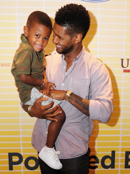 Usher and his son