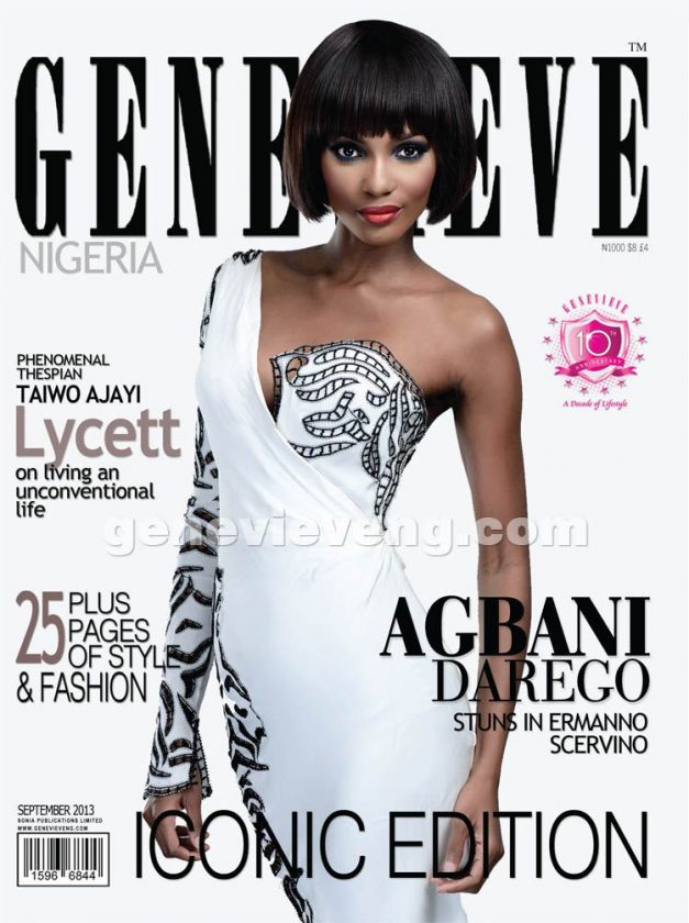 Agbani Darego covers Genevieve magazine