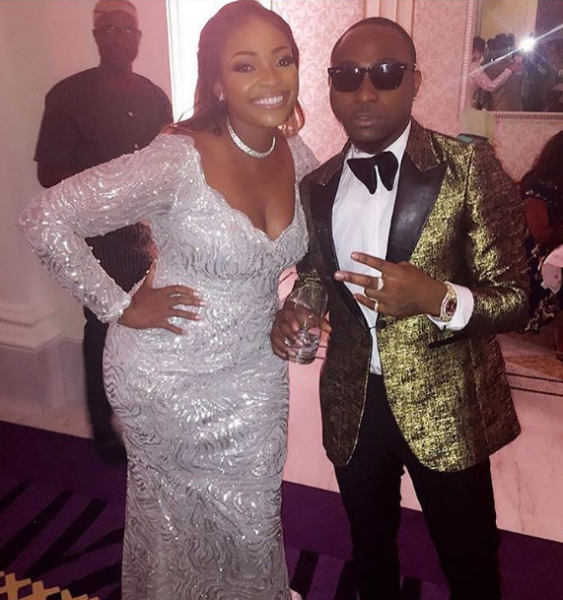 Davido and Sharon Adeleke