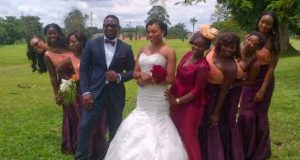 Matilda Obaseki & Arnold Mozia wed