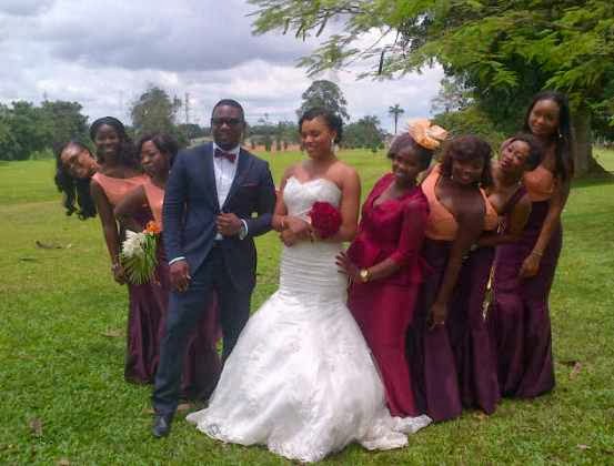 Matilda Obaseki & Arnold Mozia wed