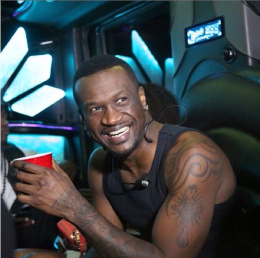 Peter inside of Psquare's luxurious limo truck