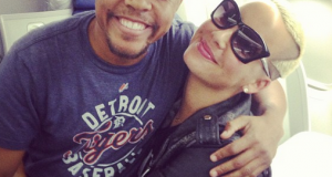 Sexy Amber Rose on her way to Lagos