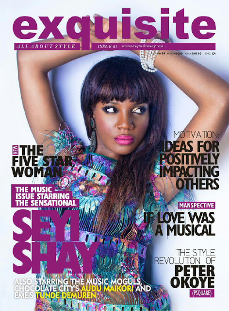 Seyi Shay covers the latest issue of Exquisite magazine