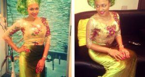 Tania Omotayo looking stunning in traditional outfit
