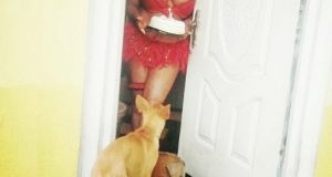 Cossy Orjiakor celebrates 29th birthday in red hot lingerie