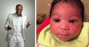 Julius Agwu shows off his cute baby boy