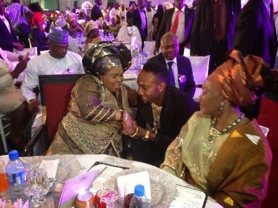 KCee pictured with the first lady Patience Jonathan