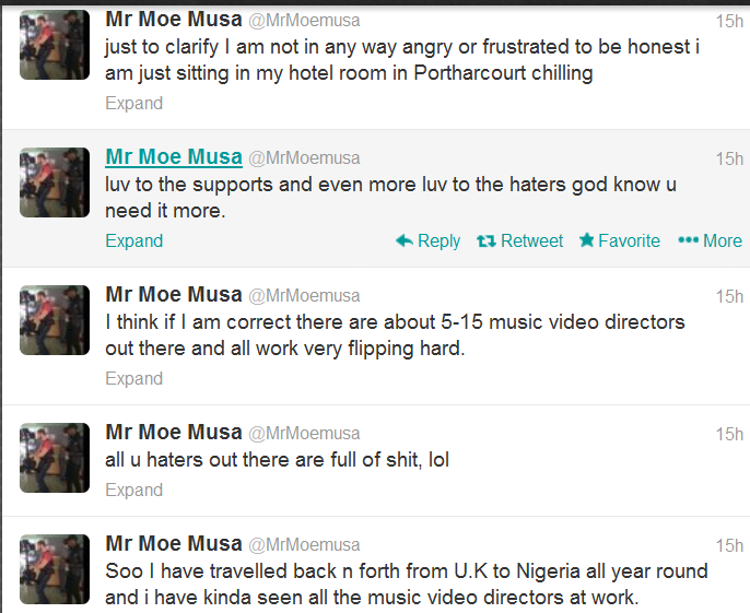 All you haters out there are full of shit! - Moe Musa speaks out