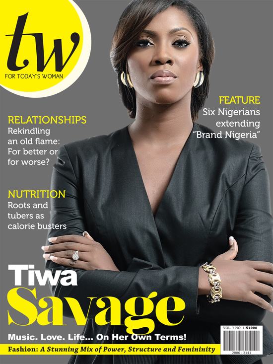 Tiwa Savage's cover of TW Magazine