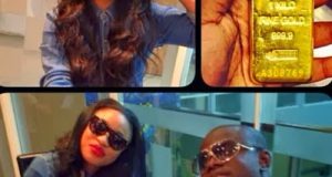 Tonto Dikeh shows off her customized 1 kilogram gold bar