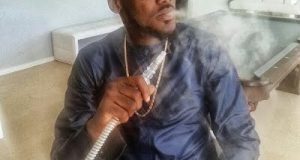 Tuface Idibia shares pictures of himself smoking shisha